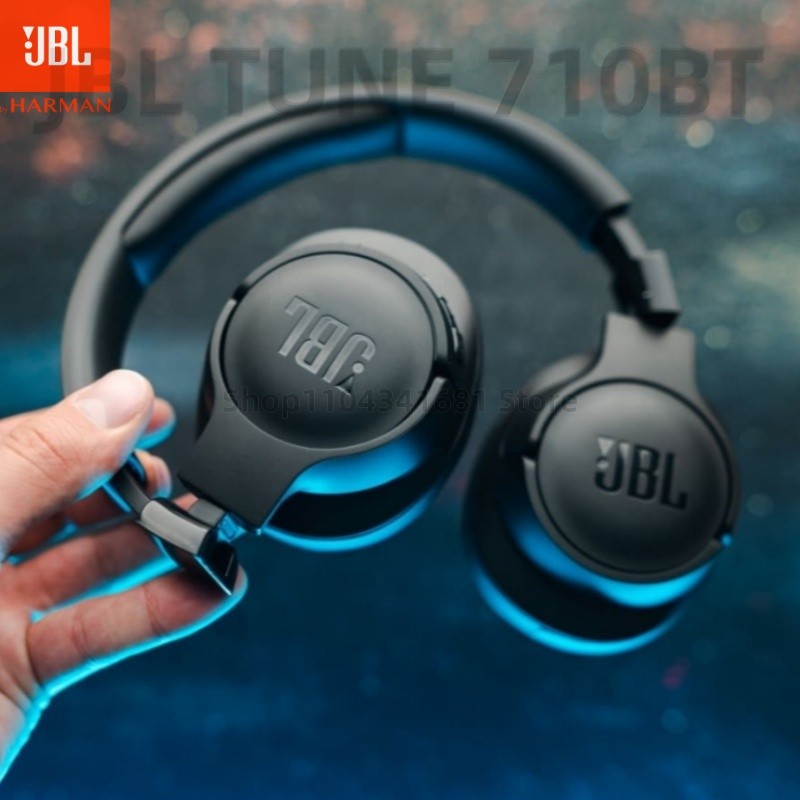 JBL Tune 710BT Over-Ear Bluetooth Headphones with powerful JBL Pure Bass Sound, the JBL TUNE 710 BT 