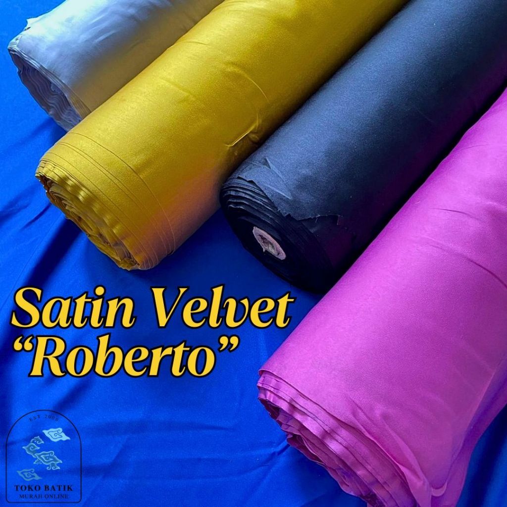 AST - Kain Satin Velvet Super Silk  (Untuk Bridesmaid/Kebaya/Furing/Dress)