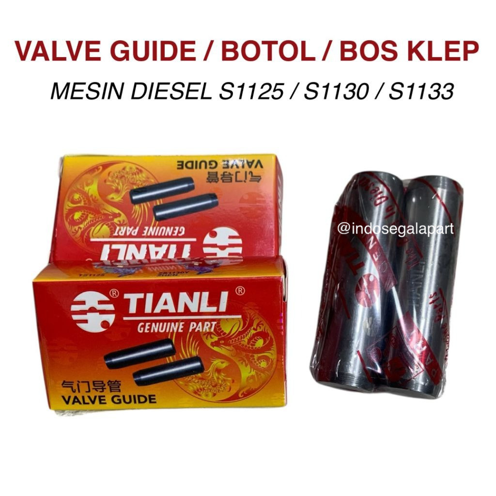 S1125 S1130 S1133 Bush Klep Botol Klep Valve Guide Mesin Diesel Dongfeng 28pk 30pk 33pk - TIANLI ORI