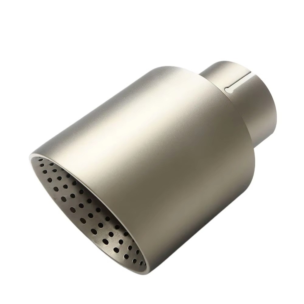 1PC 304 Stainless Steel Exhaust Tip 76mm inlet 165mm length 101mm Out Exhaust Muffler Nozzle For Maz