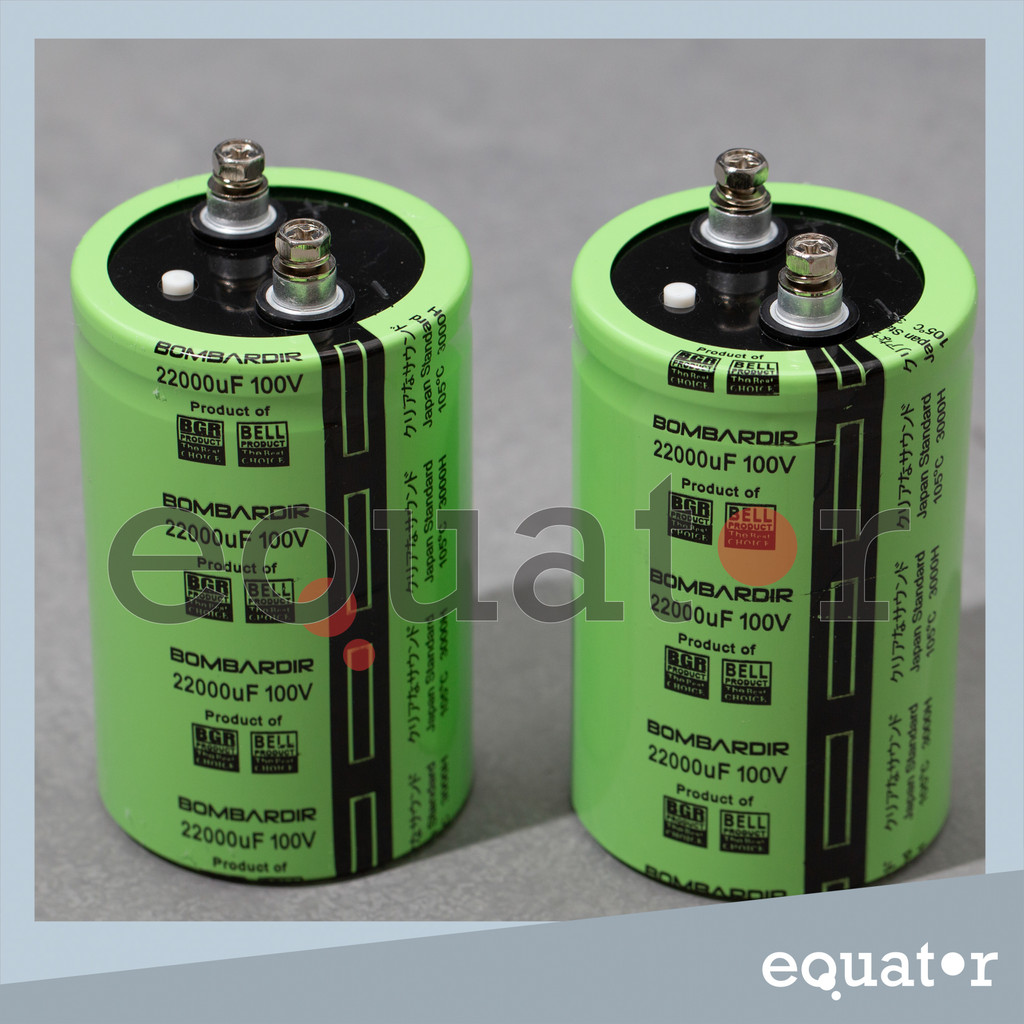 22000uF 100V Capacitor Elco Bombardir / Kapasitor Elko BELL (2 pcs)
