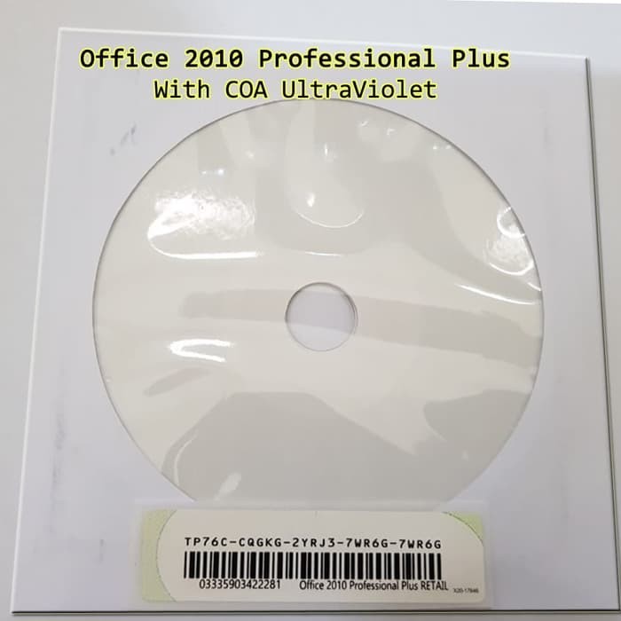 Office 2010 Pro Plus (Product Key Sticker Original)
