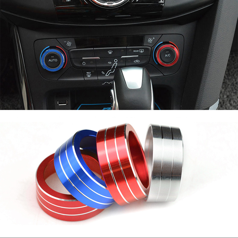 For Ford Focus 2015-2018 ST RS Wagon Kuga/Escape 2017-2019 Car AC Heat Control Switch Trim Ring Cove