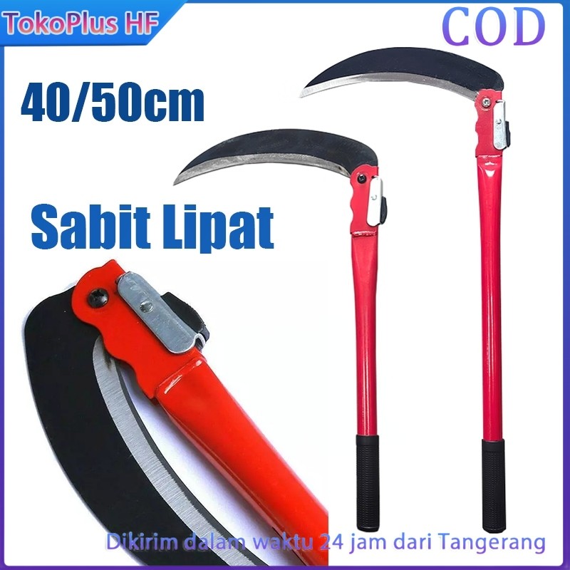 Sabit Lipat Potong Rumput Taman & Penyiang Rumput Liar | Sabit Baja Kuat Sabit Arit Tani | Pemangkas