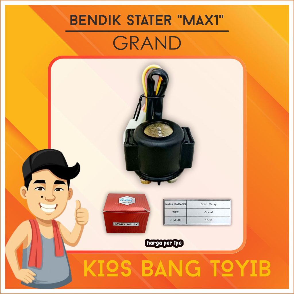 (Max1) Switch Stater GRAND Supra/Fit Lama Revo Lama Win Tiger Megapro Bendik Stater Smash Shogun