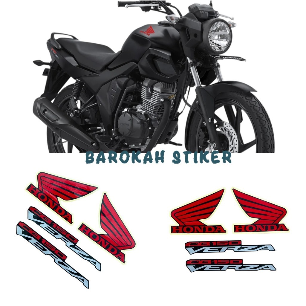 Striping stiker for CB150 CB Verza 2025 Hitam Glossy list body Standart Original