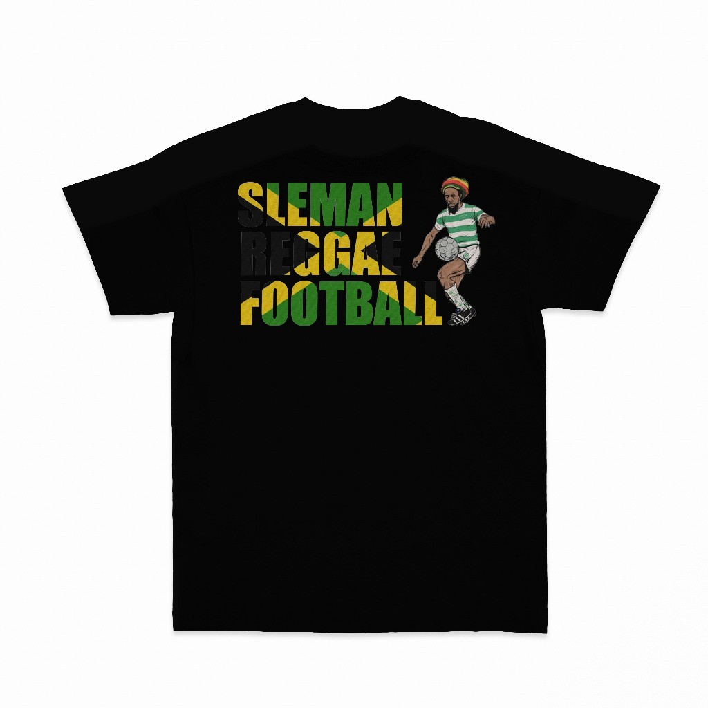 Tshirt Kaos Sleman Reggae Football Hitam Putih | Cotton Combed24s Premium
