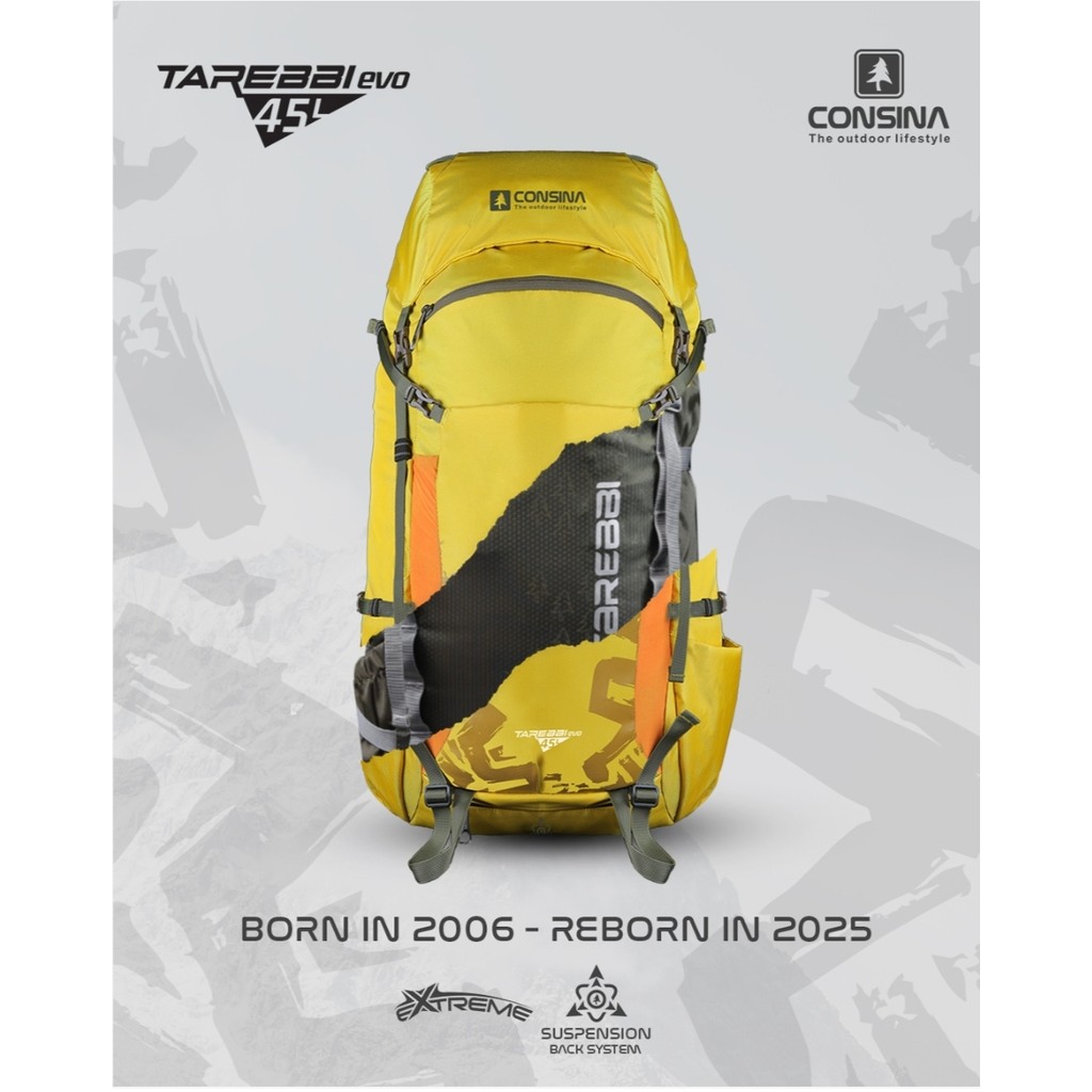 Tas Gunung Consina Tarebbi Evo 45L Backpack Carrier