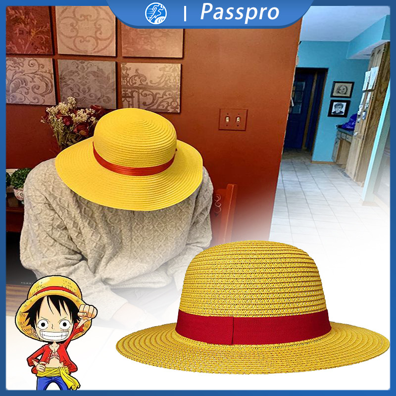 Topi Rajut Jerami Luffy One Piece Cosplay Hat Topi Mugiwara