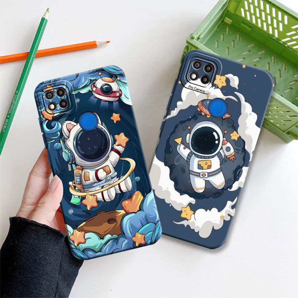 [CRD3] Softcase REDMI 9C /REDMI 10A Astronot Walpaper Cute Keren Hits Kekinian - Case astronot - Cas
