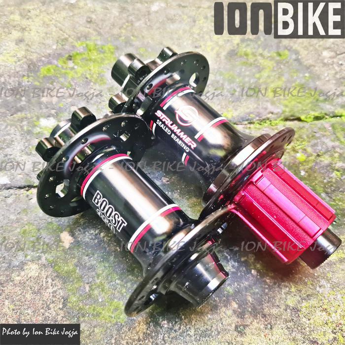 Hub Freehub Strummer MT350 Boost 32 Hole 4 In 1 QR TA Free Hub no Raze - Black-Red