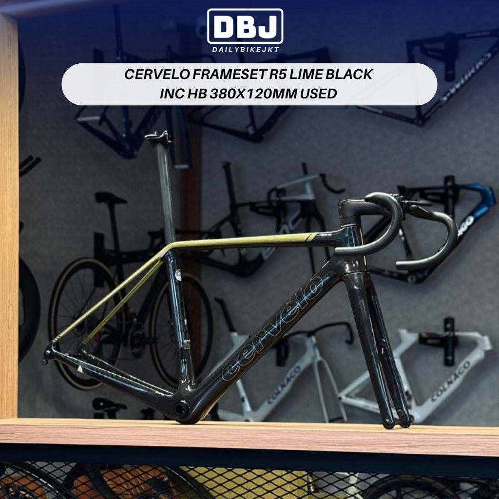 Cervelo Frameset R5 Lime Black Size 51 | Include Handlebar Used