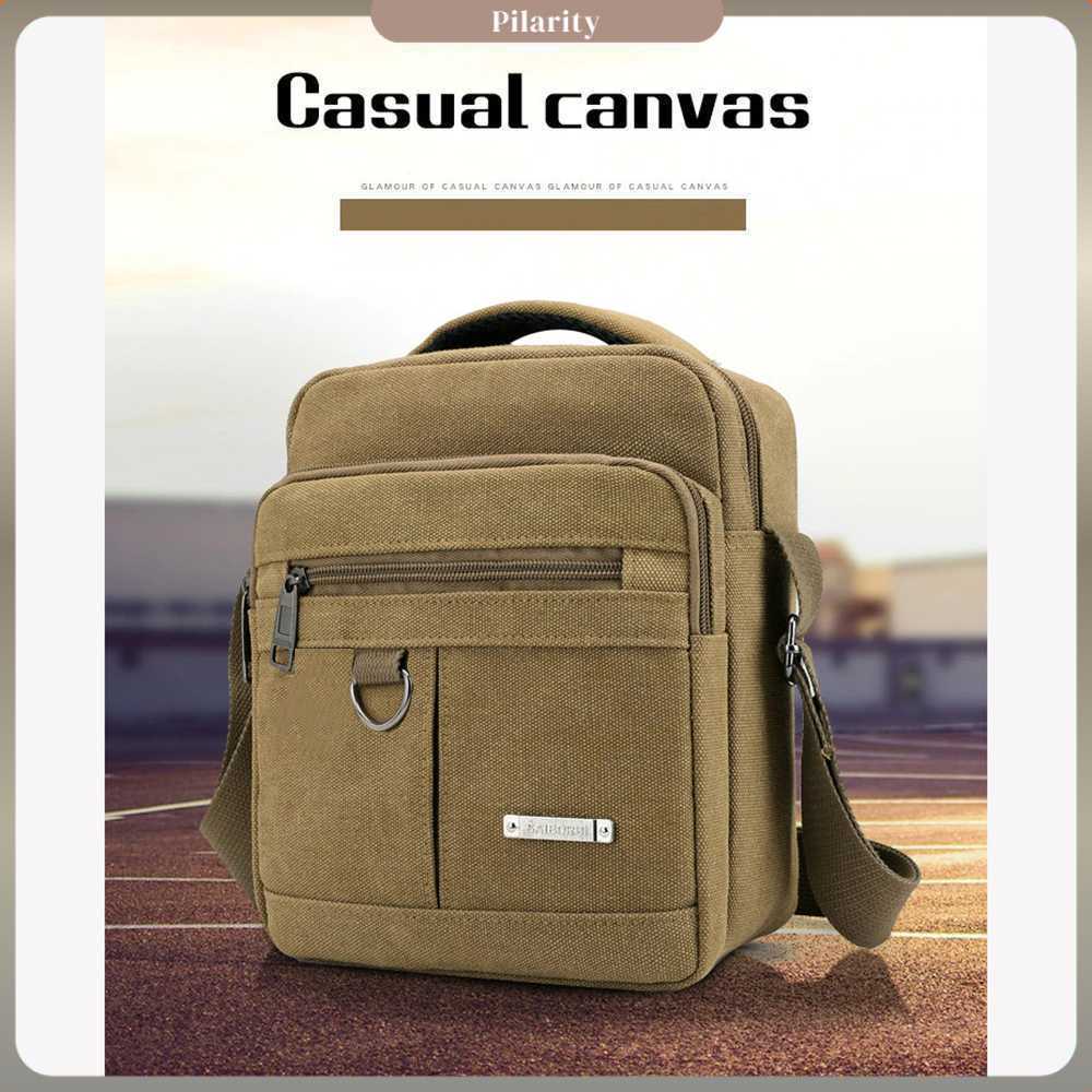 JINGPIN Tas Selempang Pria Canvas Men Shoulder Bag - 1986