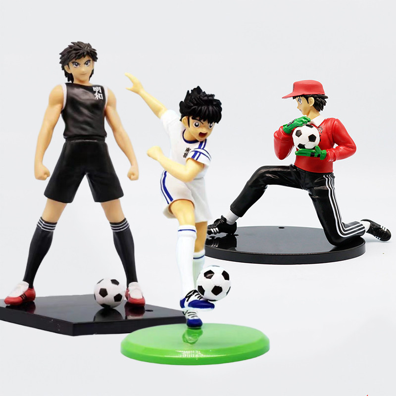 Anime Wakabayashi Genzo Figure Captain Tsubasa Hyuuga Kojirou Action Figure Ozora Tsubasa Toy Tablet
