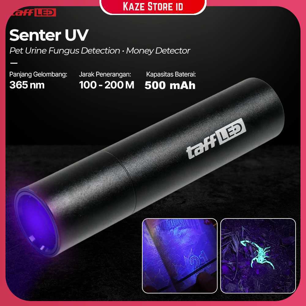 TaffLED Senter UV Ultraviolet Mini Flashlight Money Detector 365nm - S11-Z
