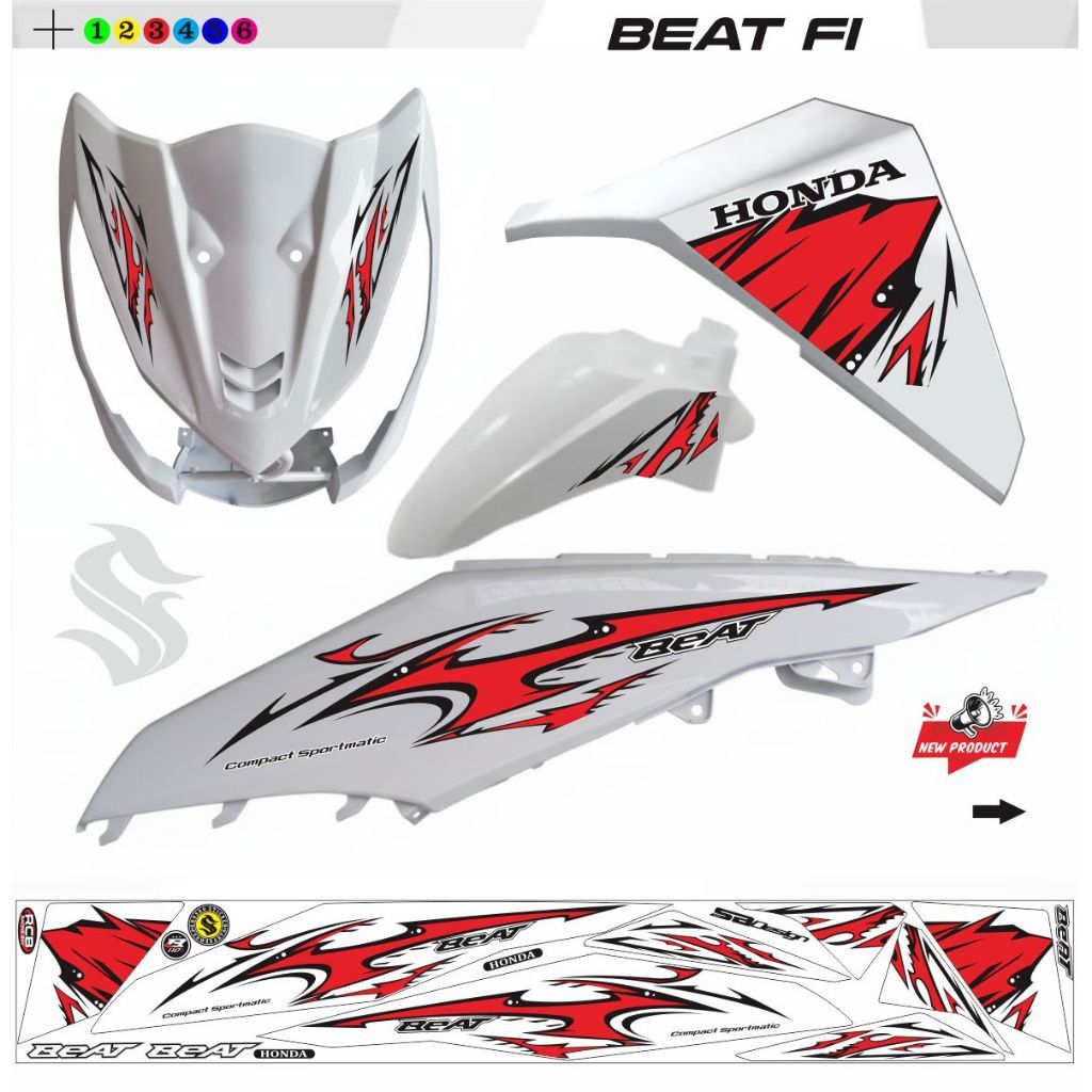 STICKER VARIASI BEAT FI / STRIPING VARIASI BEAT FI / STRIPING