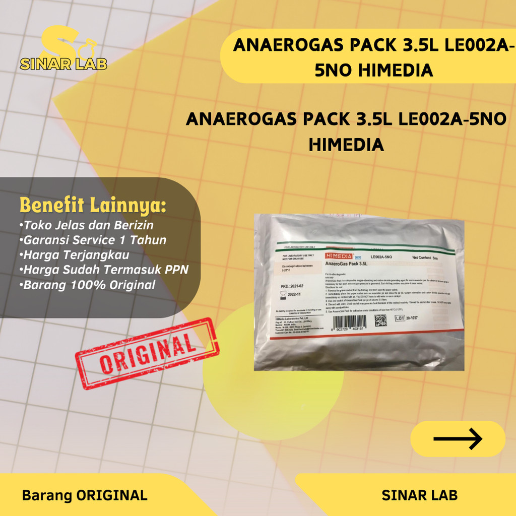 Anaerogas Pack 3.5L LE002A-5NO Himedia