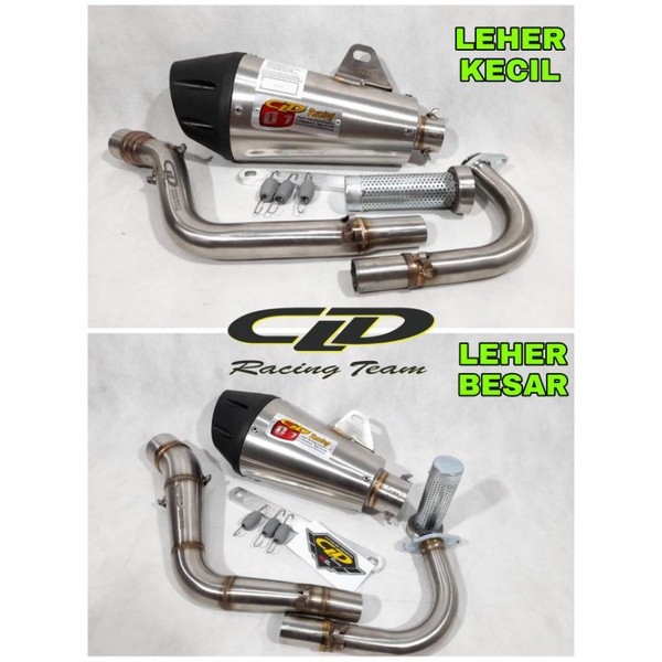 Knalpot Original CLD Type C7 Pipa Kecil Pipa Besar Beat Karbu Beat Fi Scoopy Vario 110