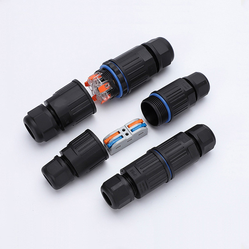 1PC IP68 Waterproof Wire Connector Outdoor LED Light Connector 2 Pin 3 Pin 4 Pin Adapter Cable Screw