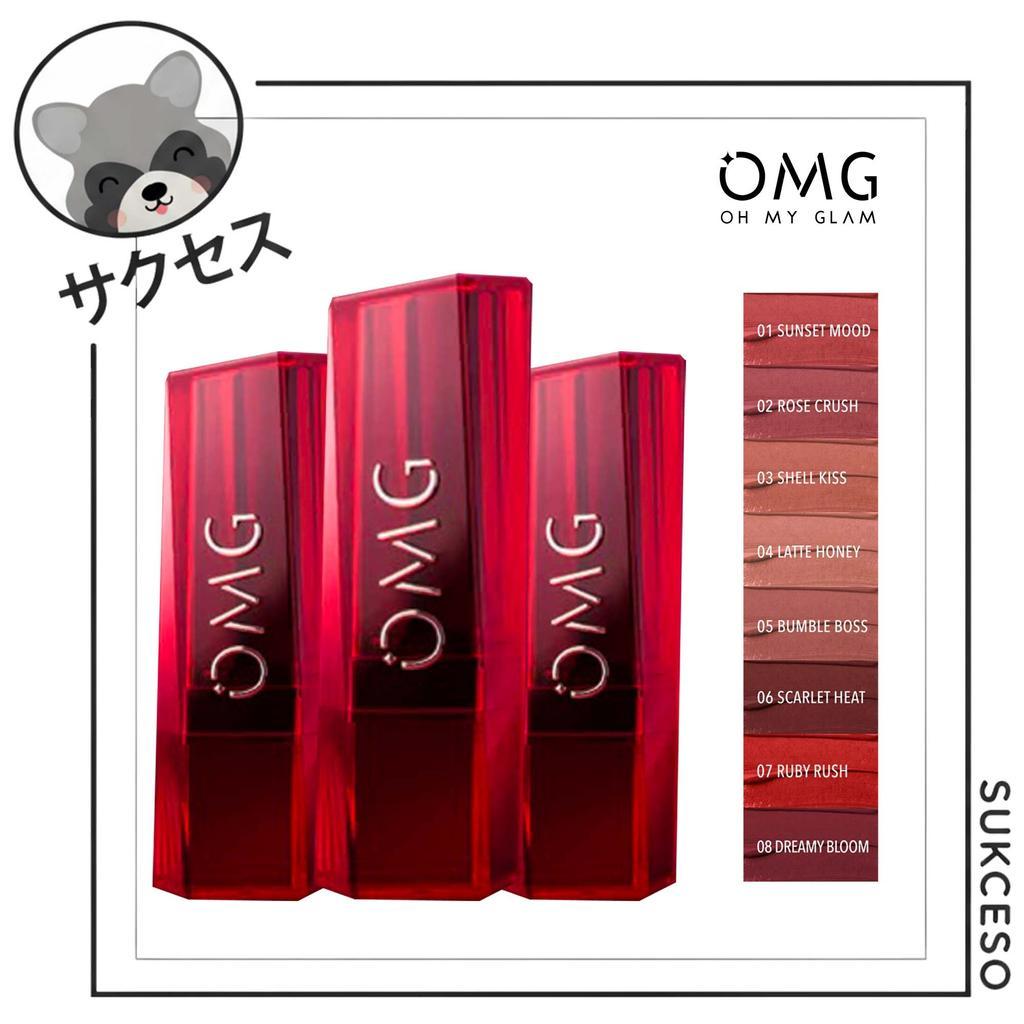 OMG Staymatte Transferproof Lipstick - Lipstik Tahan Lama Hingga 12 Jam - Warna Pigmented