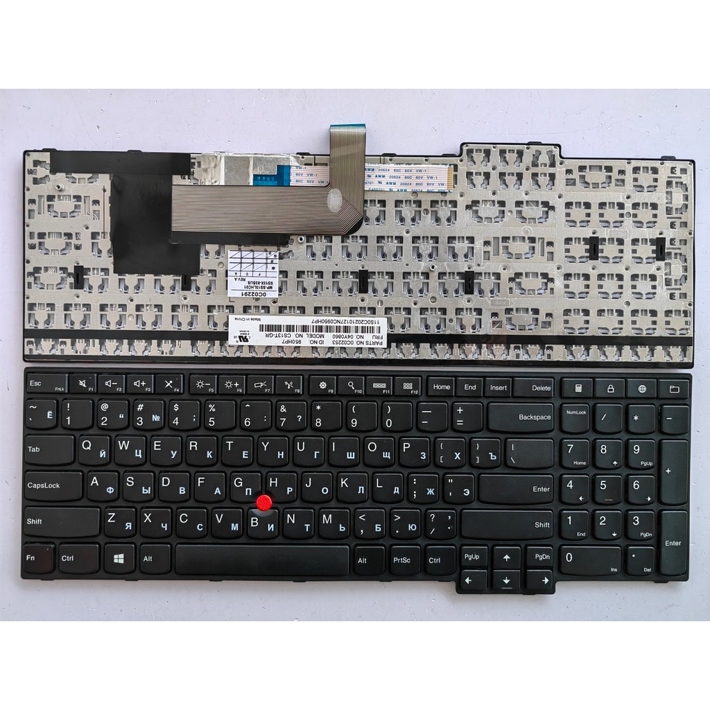 RU Layout for Lenovo Thinkpad E575 E555 E560 E550C E565 E550 Laptop Keyboard
