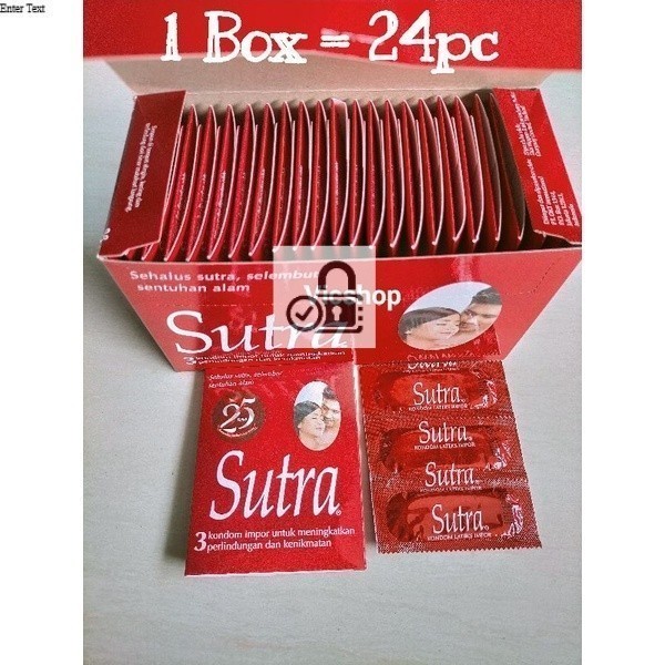CIHUYY Kondom Sutra Merah Gerigi OK Plus 1box isi 24pc Privasi aman dan terjaga~Ap