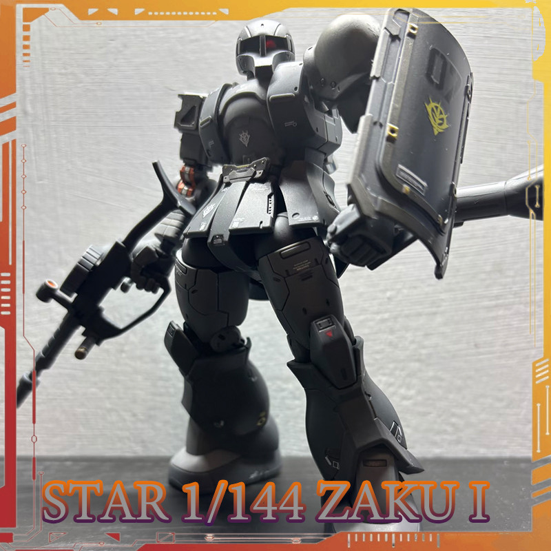 Star KO HG MS-05 ZAKU I Kycilia‘s Forces Action Figure Matte ver.1/144 Scale Assembly Model Kit GTO 