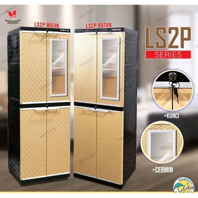 PROMO TABITHA LS2P PRINTING MOTIF KARAKTER LEMARI ANAK 4 SUSUN LEMARI PAKAIAN LEMARI SERBAGUNA LEMAR