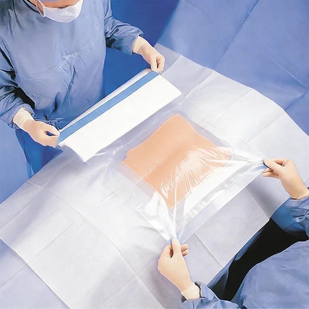 sposable Mecal Sterile PU Film Surgical Incision Drape Adhesive Transparent Film Dressing Surgical 