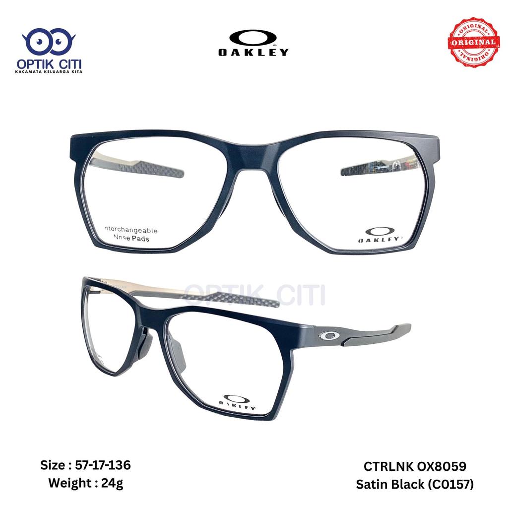 frame kacamata sporty pria original Oakley CTRLNK OX 8059  - Satin Black