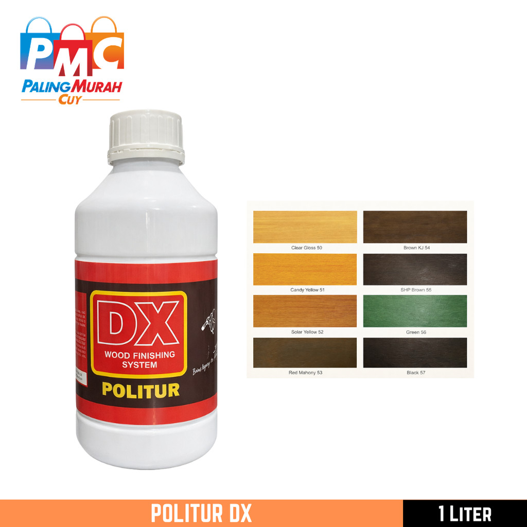 Politur DX Wood Finishing System 1L Politur Kayu - Coklat 54