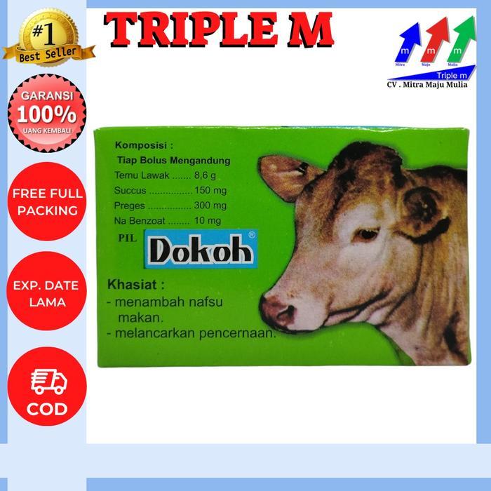 DOKOH PIL Isi 4 Bolus Eka Farma - Obat Hewan Ternak