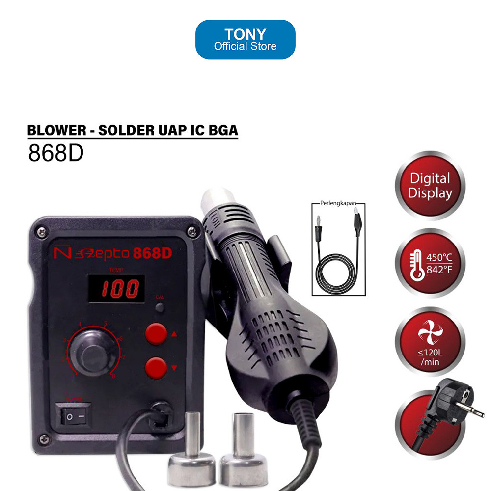 Blower NEPTO 868D - 700W Digital Hot Air Solder Uap Fast Heat - NEPTO 868D
