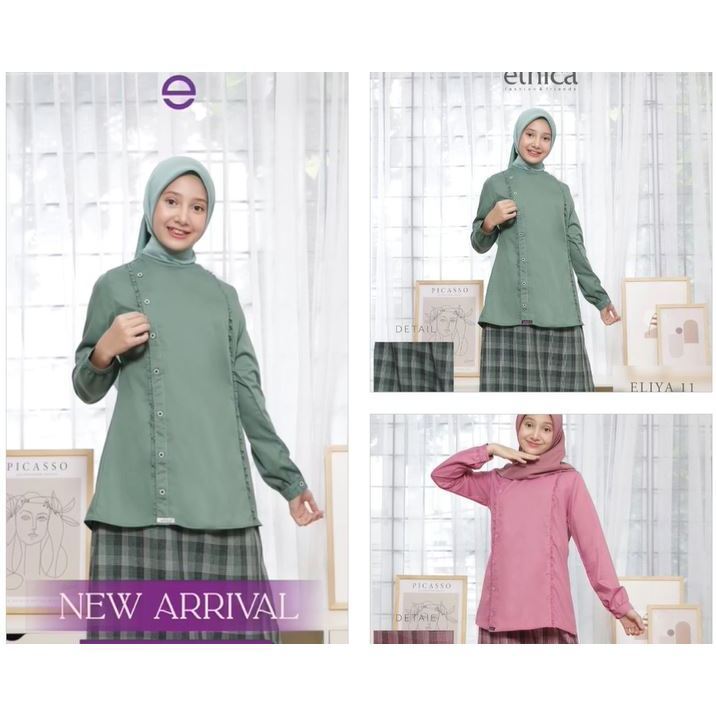 SETELAN ELEGAN REMAJA ELIYA 11 GREEN ELIYA 11 BLUE ELIYA 11 PINK  ETHICA ORIGINAL 2024
