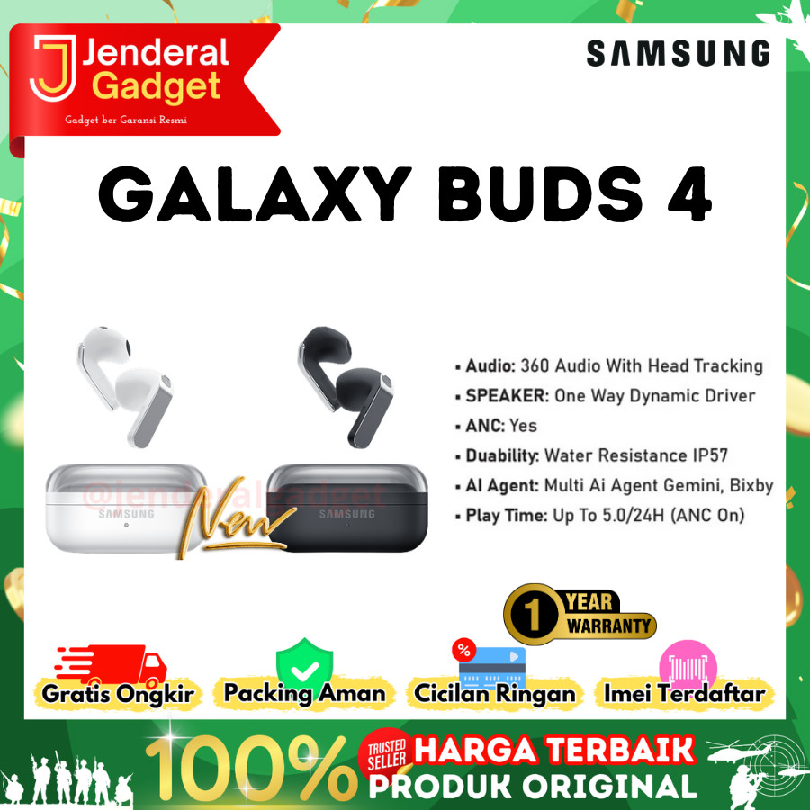 Samsung Galaxy Buds 4 TWS with ANC Original Garansi Resmi Indonesia