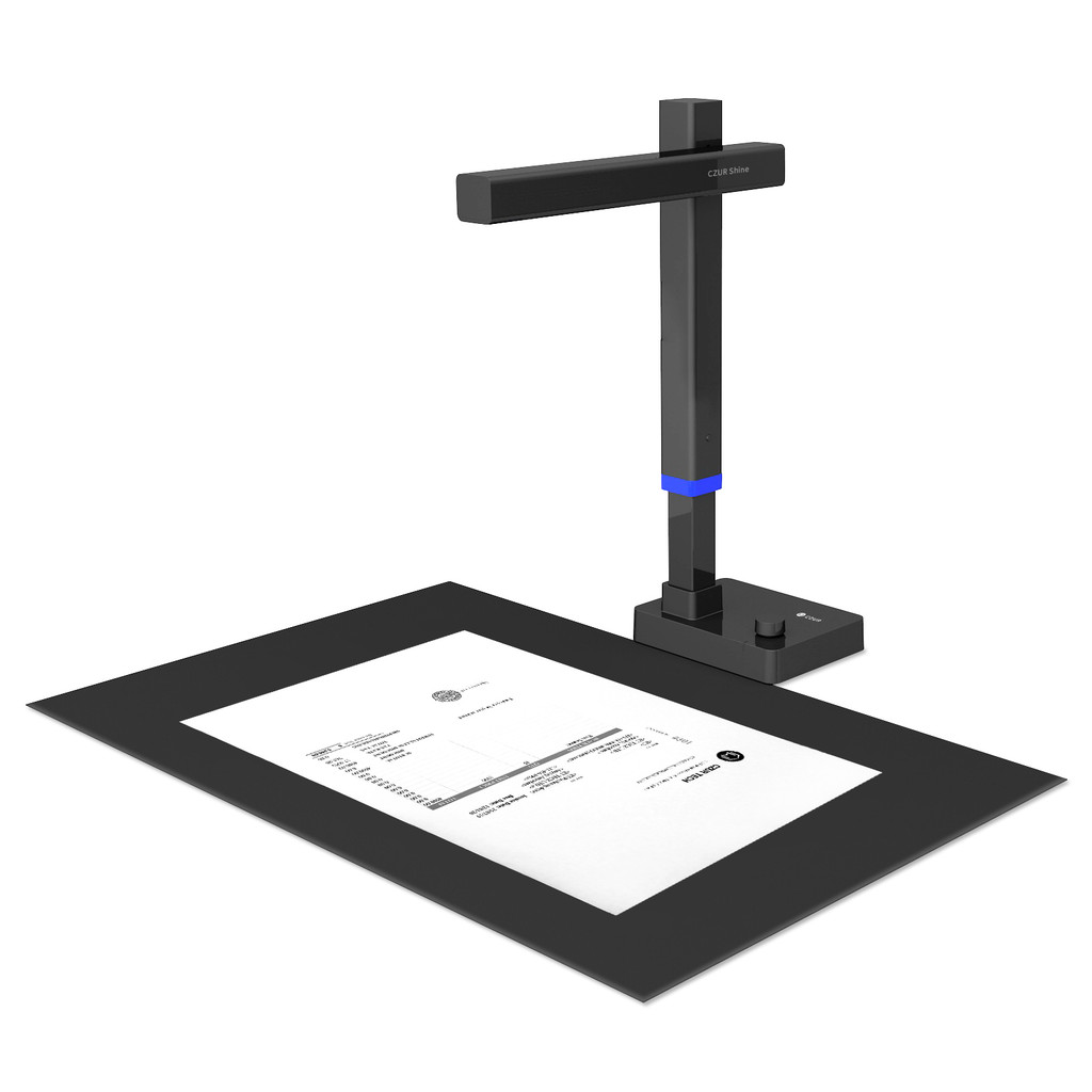 CZUR Shine Ultra Pro Book Scanner, 24MP Document Scanner, Portable USB Document Camera, Scan Max A3 