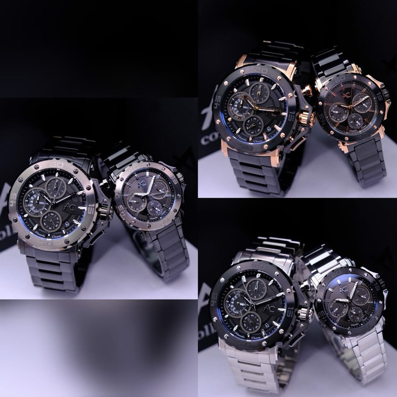 BISA COD JAM TANGAN COUPLE ALEXANDRE CHRISTIE AC9205 / AC 9205 ORIGINAL GARANSI RESMI 1TAHUN