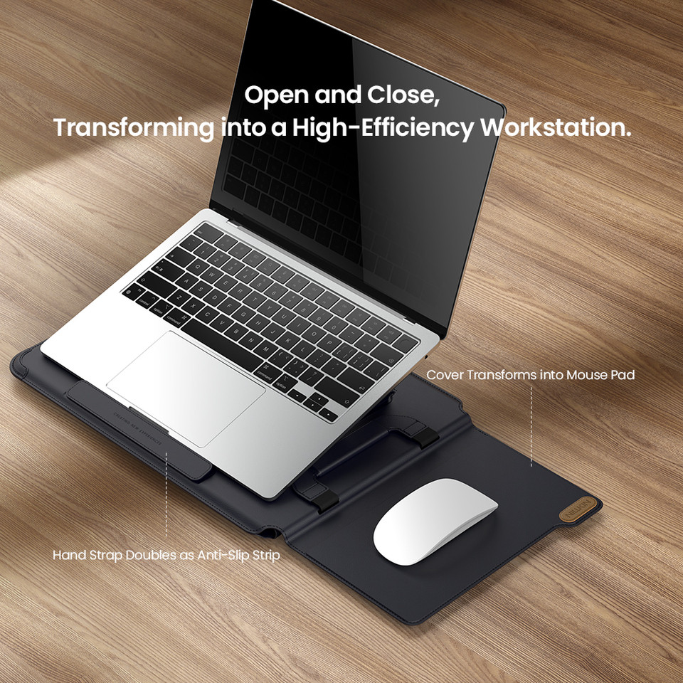NILLKIN Laptop Bag Sleeve Bag For Macbook Air Pro 13 15 16in Adjustable Stand Protable Laptop Leathe