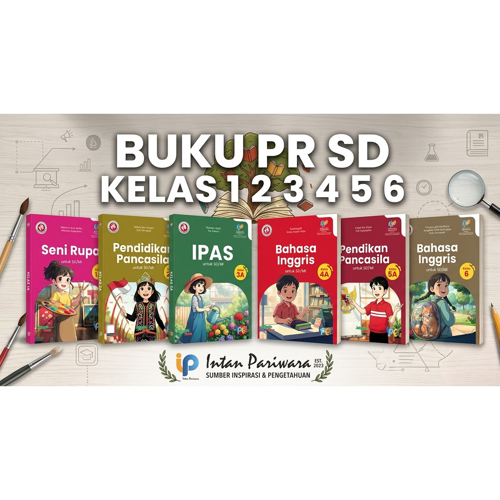 Buku Lks Pr Intan pariwara Sd kelas 1 2 3 4 5 6 semester 1&2 Tahun 2026
