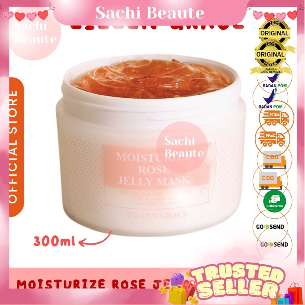 EILEEN GRACE - Moisturize Rose Jelly Mask 300ml bpom original