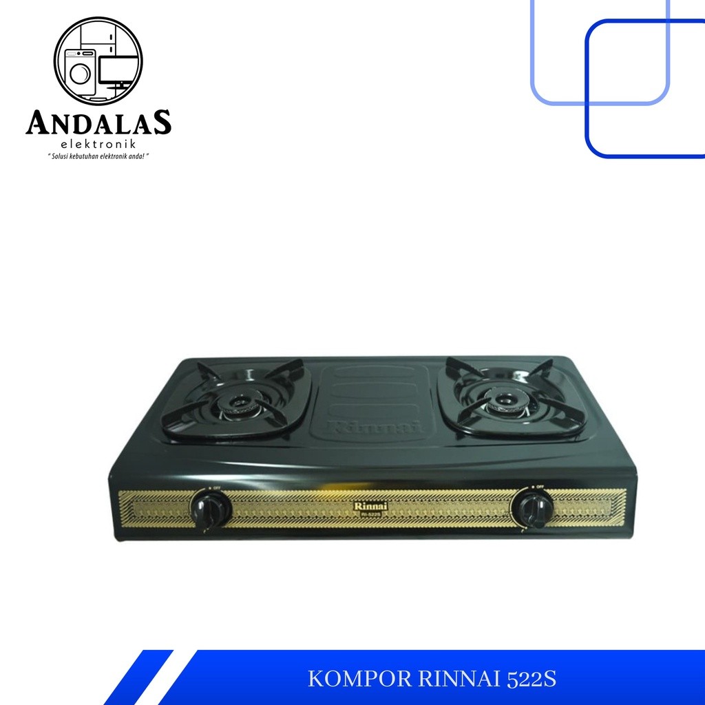 Kompor Gas 2 Tungku Rinnai 522 S Murah Kompor Rinnai 2 tungku 522S