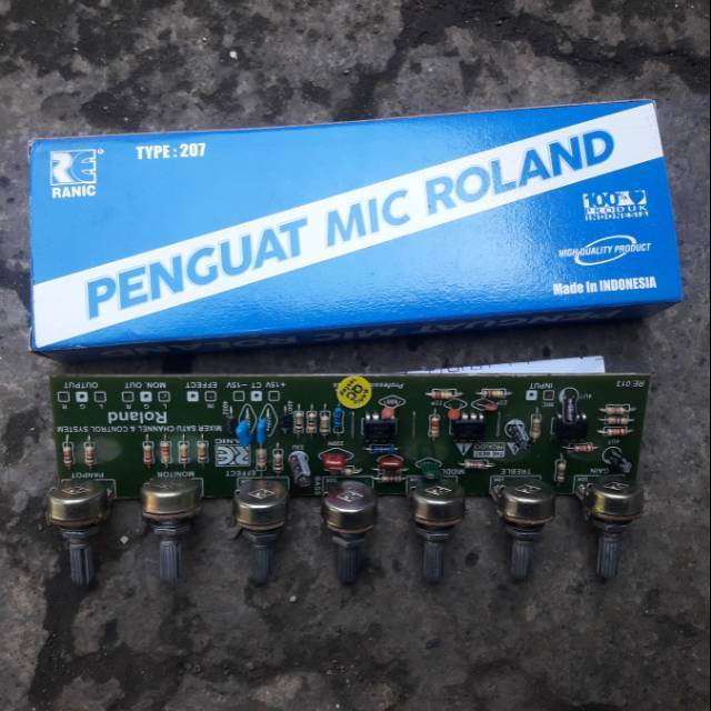 Penguat mic roland 7 potensio