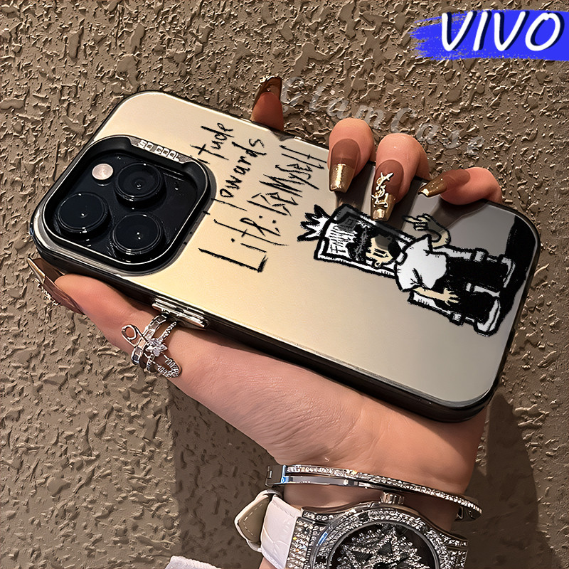 Funny Boy Glossy Hologram PC Case VIVO Y17s Y12 Y12S Y15s Y21 Y03 Y16 Y22 Y18 Y02 Y17 Y27s Y30 Y91 Y