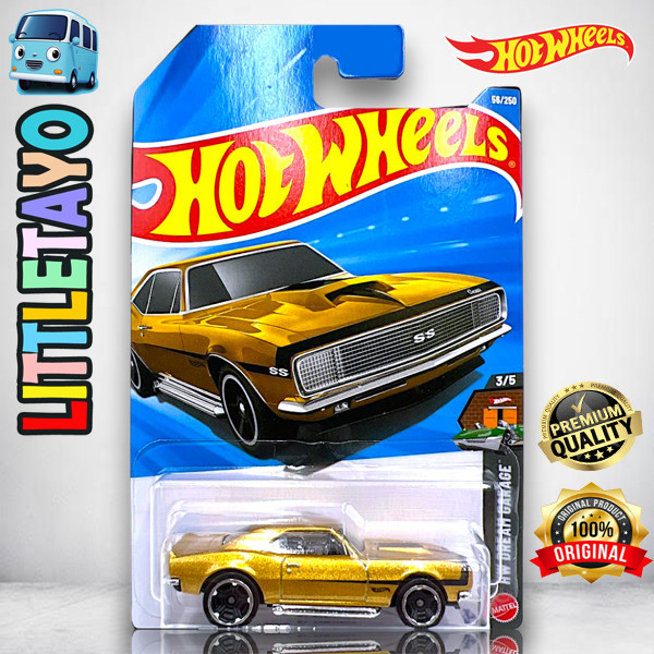 Hot Wheels 67 Camaro Emas Diecast Mobil Muscle Classic Car