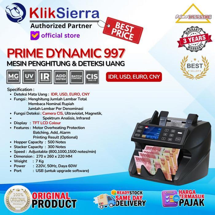PRIME DYNAMIC 3250V Mesin Penghitung Uang VALAS Money Counter & Detector - Menghitung 26 Mata Uang N