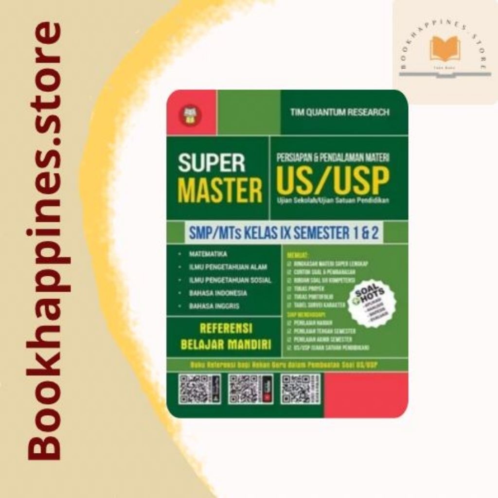 Buku Super Master Persiapan US/USP - SMP/MTS Untuk Kelas 9 (IX)