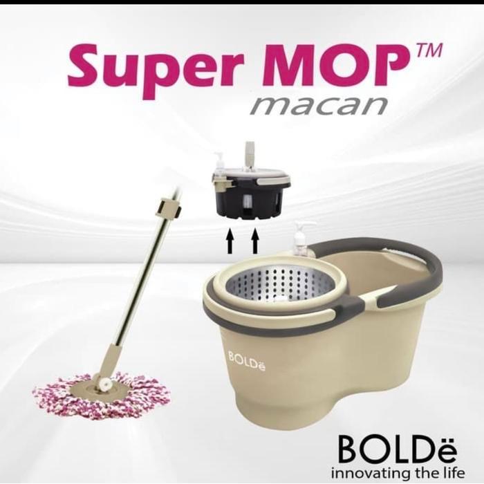 Hot Produk BOLDe Super MOP Macan Original ( Pengering Bisa di Angkat) - Cokelat  Terbaik dan Terlari