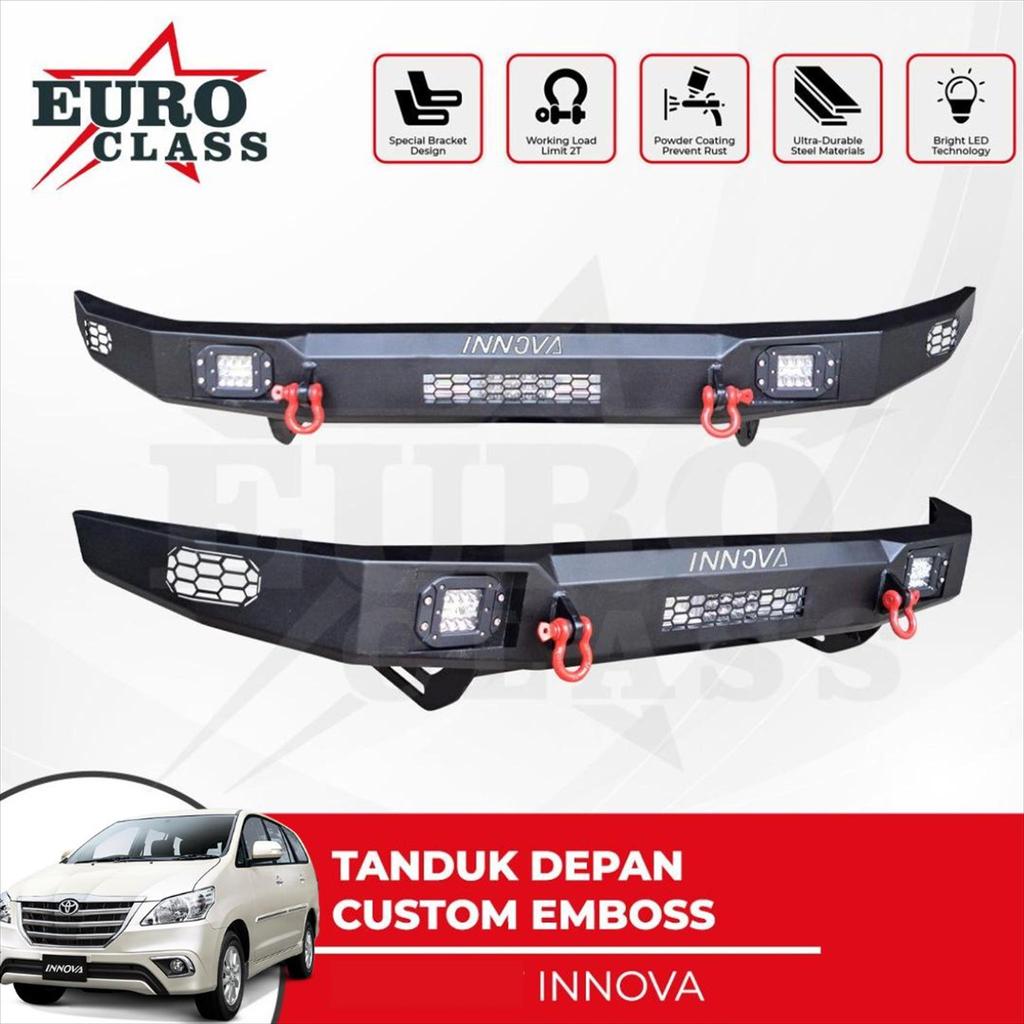 Tanduk Depan Towing Belakang Innova 2004 - 2015 Bumper Besi Euro