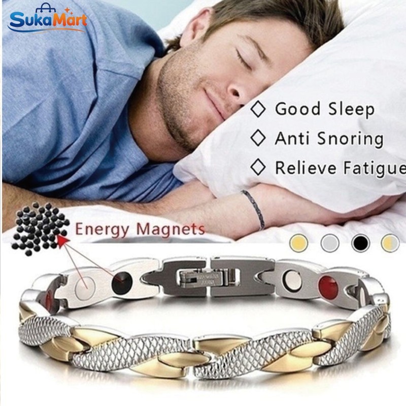 Gelang Kesehatan Magnetik Motif Naga Bahan Paduan Seng Untuk Pria Dan Wanita Fashion Perhiasan Warna