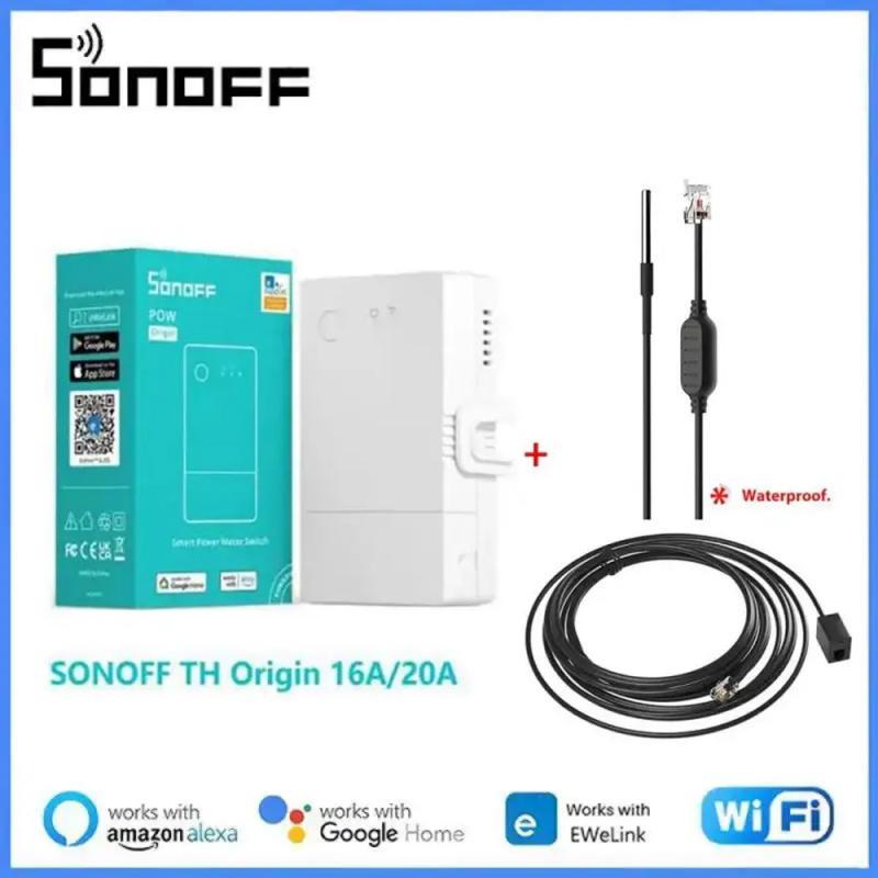 SONOFF TH Origin WIFI Switch Smart Home Controller Temperature Humity Monitor Switch 20A Max TH10/16